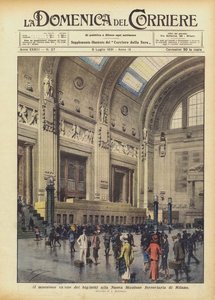 De majestueuze ticketzaal van het nieuwe treinstation van Milaan