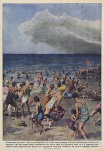 De luchtspiegeling op zee door Achille Beltrame