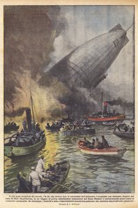 Het grootste luchtschip ter wereld, de R 38, die de Atlantische oversteek zou maken?