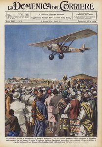 De triomfantelijke aankomst in Mogadishu van Francis Lombardi