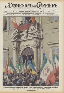 De triomfantelijke terugkeer van de koning naar Rome