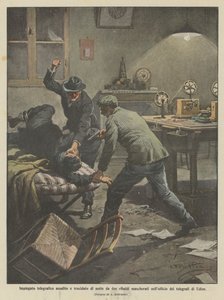 Telegrafist aangevallen en vermoord 