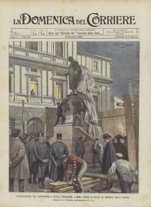Inhuldiging van het monument voor Nicola Spedalieri in Rome, 