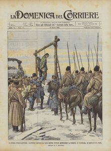 De Russisch-Japanse oorlog, Japanners verrast door de Russen terwijl ze proberen de spoorlijn te vernietigen ?