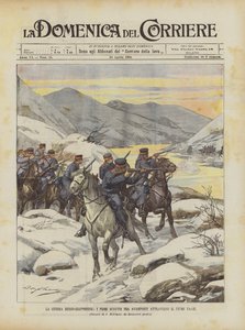 De Russisch-Japanse oorlog, de eerste gevechten tussen voorposten over de Ya-Lu rivier
