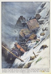 De storm die een trein verwoest