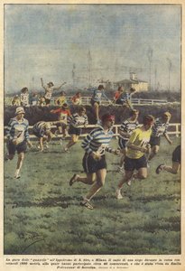De gazellenrace op de renbaan van San Siro, in Milaan