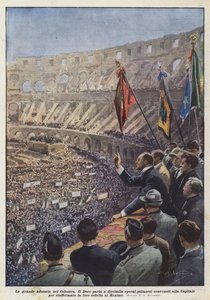 De grote bijeenkomst in het Colosseum