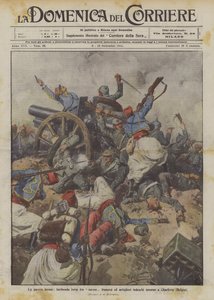 De wrede oorlog, woeste strijd tussen Franse Turcos en Duitse artilleristen rond Charleroi (België)