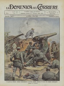 De oorlog op de Balkan, hardnekkig bombardement en bewonderenswaardige weerstand van Scutari door Achille Beltrame