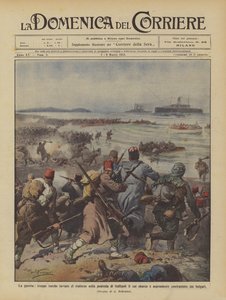 De oorlog, Turkse troepen gestuurd als versterking naar het schiereiland Gallipoli