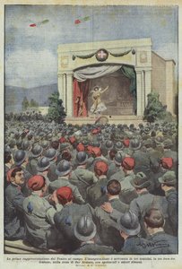 De eerste voorstelling van het Theater in het veld