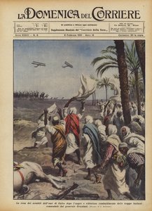 De overgave van de notabelen van de oase van Cufra na de bittere en glorieuze strijd van de troepen