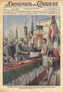 De plechtige sluiting van het derde militaire gymnastiekkampioenschap in Milaan door Achille Beltrame