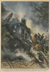 De tragische scène van de ontsporing van een sneltrein in de Verenigde Staten