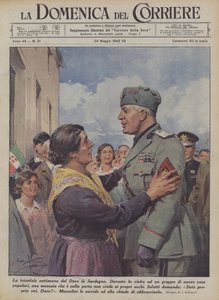 De triomfantelijke week van de Duce in Sardinië