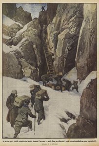 De moeilijke vaste werken uitgevoerd door onze mensen tijdens de winter door Achille Beltrame