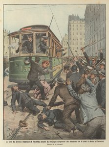 De werkcrises, trambestuurders van Philadelphia aangevallen door stakende collega