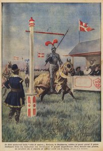 De middeleeuwse feesten van de stad van Hamlet door Achille Beltrame