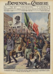 De dienstplichtoperaties van de klasse van 1914 hebben in heel Italië scènes van groot enthousiasme veroorzaakt