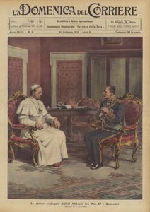 Het historische gesprek van 11 februari tussen Pius XI en Mussolini