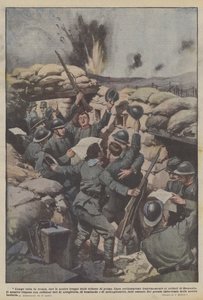 Langs het hele front juichten onze troepen in de voorste linies gisteren