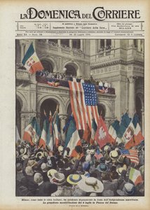 Milaan, zoals alle Italiaanse steden, vierde waardig de Amerikaanse Onafhankelijkheidsdag