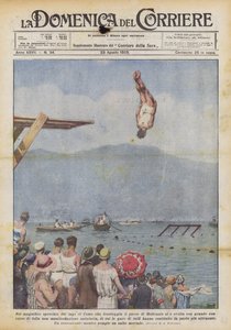In de prachtige spiegel van het Comomeer, tegenover het dorp Moltrasio, vond plaats