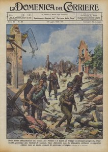 In de verlaten gebieden door de roodhemden, tussen Teruel en de zee, rukken de Spaanse nationale troepen op door Achille Beltrame