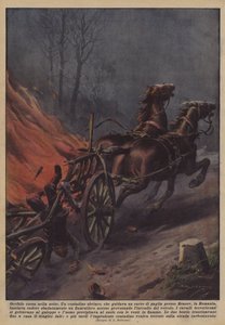 Verschrikkelijke race in de nacht door Achille Beltrame