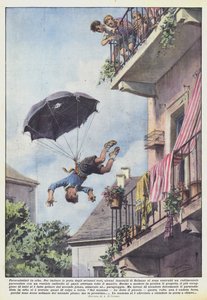 Beginnende parachutisten