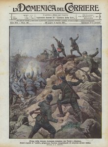 Voor de recente succesvolle inval tussen Versic en Jamiano door Achille Beltrame