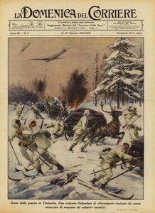 Scènes van de oorlog in Finland