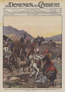 Ernstige situatie in Albanië, voor de oprukkende rebellen vluchten de mensen van de bergen