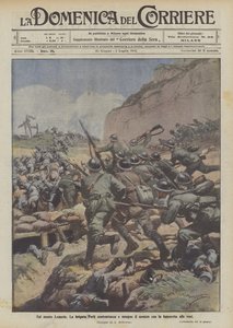 Op de Monte Lemerle, de brigade Forli valt aan en achtervolgt de vijand met de bajonet in de rug door Achille Beltrame