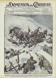 Op het plateau van Asiago, de nacht van de 19e, een vijandelijke eenheid stormt uit tunnels...