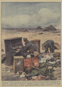 Verrassingen in de woestijn (kleur litho) door Achille Beltrame