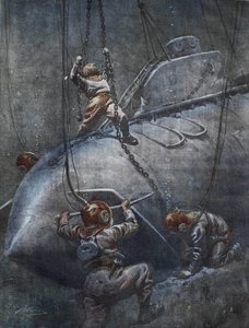 De ramp van de Franse onderzeeër 