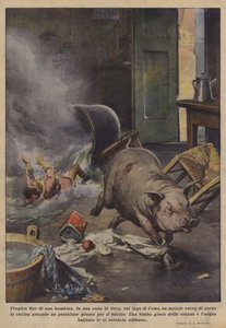 Tragisch einde van een meisje door Achille Beltrame
