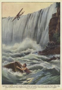 Een excentrieke Amerikaan sloot zichzelf op in een vat om ook dit jaar de beroemde Niagara-waterval te overleven