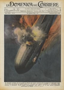 Een Sovjet-luchtschip dat uit Moskou vertrok om een groep ontdekkingsreizigers te redden