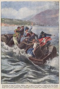 Een drama op het Bodenmeer door Achille Beltrame