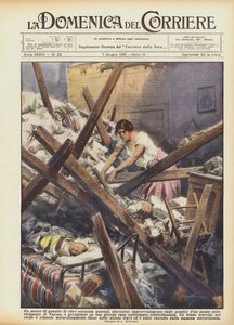 Een granieten rotsblok van meer dan zestig kwintalen, plotseling losgekomen van de hellingen van een