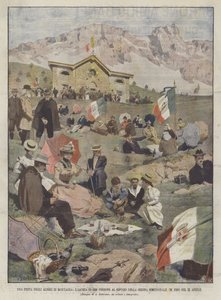 Een Boomfeest in de Bergen, De Beklimming van 1500 Mensen naar de Grigna Meridionale Schuilplaats