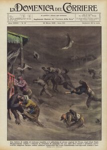 Een ongekende zandstorm trof enkele regio