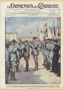Een Franse ceremonie in Milaan