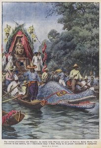 Een curieuze processie op de Filippijnen
