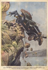 Een dramatisch avontuur op het Gardameer door Achille Beltrame