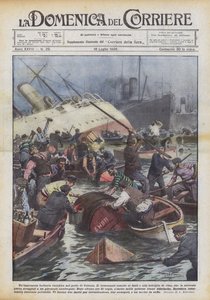 Een onverwacht bacchanaal in de haven van Keulen door Achille Beltrame