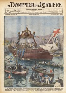 Een onvergetelijk spektakel, de processie van de Eucharistische Vloot op de zee van Genua
